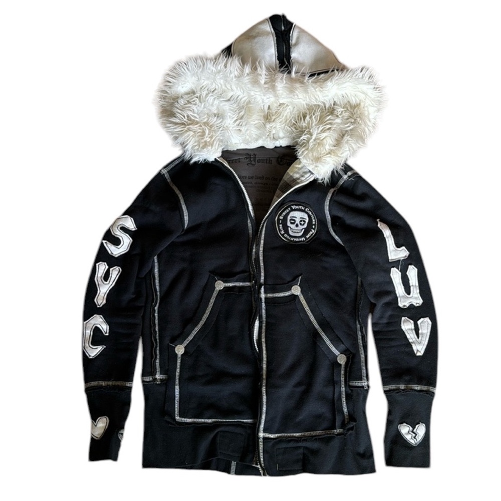 SYC FUK zip-up hoodie